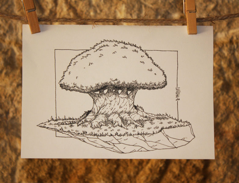 dessin d'arbre par Le Vilain
