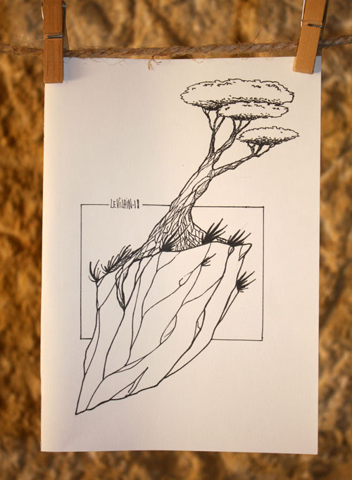 dessin d'arbre par le vilain